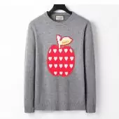 gucci sweater luxe sale apple gray